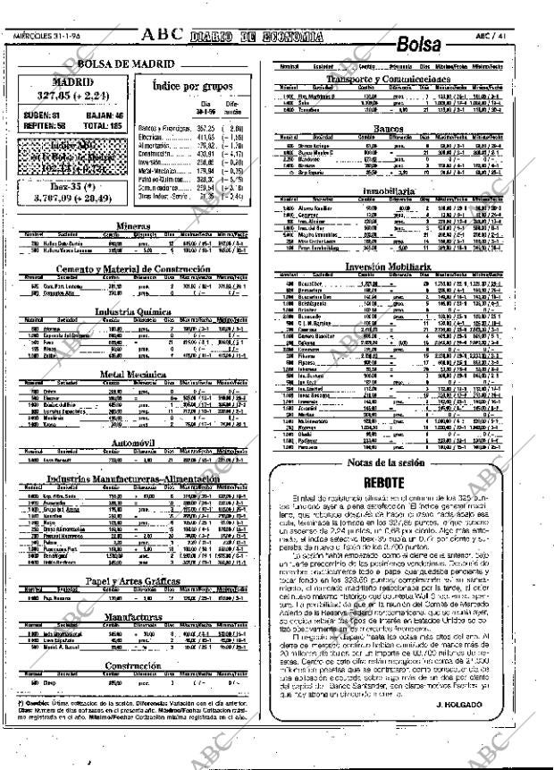 ABC MADRID 31-01-1996 página 41
