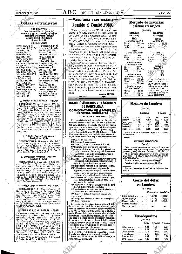 ABC MADRID 31-01-1996 página 45
