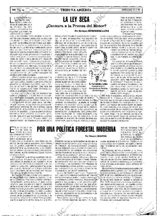 ABC MADRID 31-01-1996 página 46