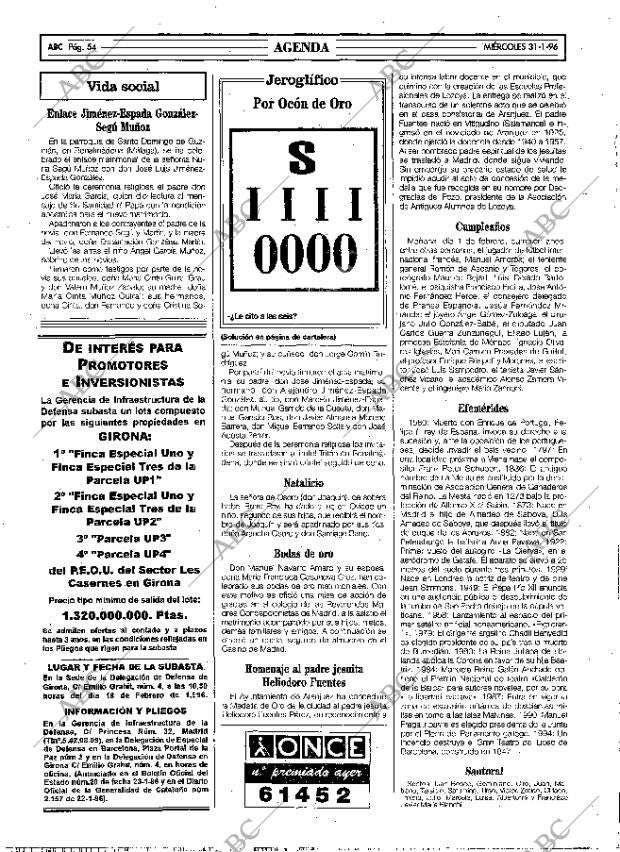 ABC MADRID 31-01-1996 página 54
