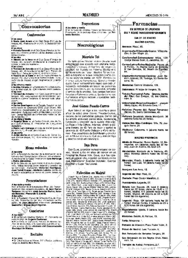 ABC MADRID 31-01-1996 página 56