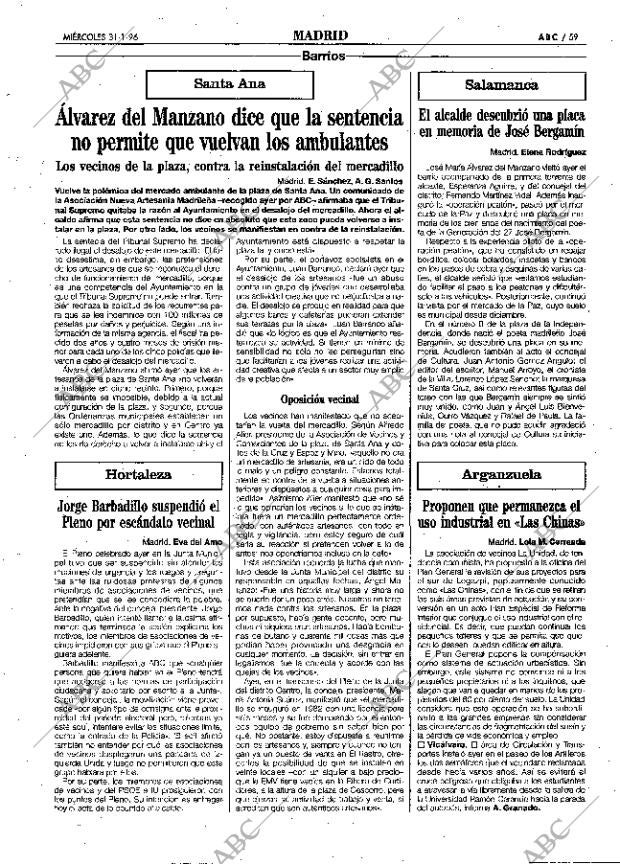 ABC MADRID 31-01-1996 página 59