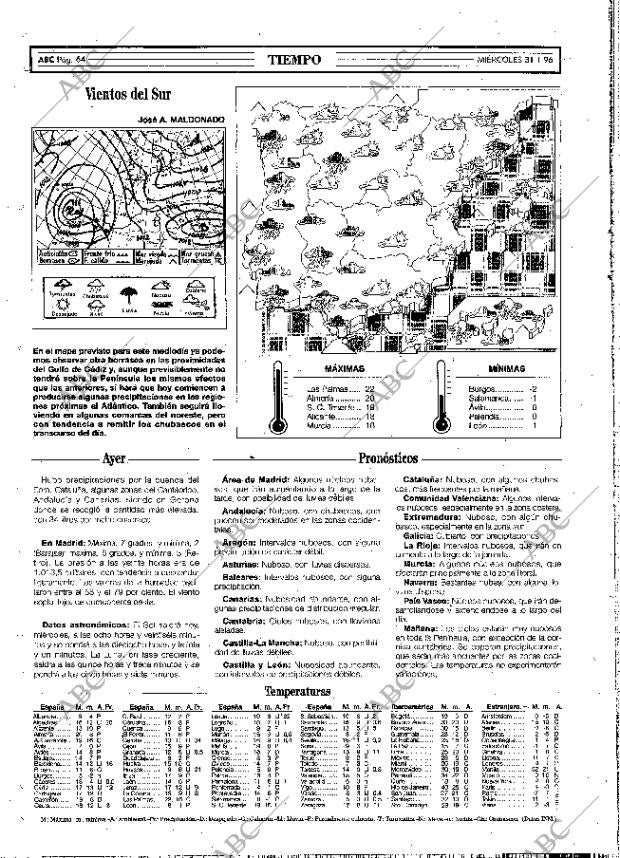 ABC MADRID 31-01-1996 página 64
