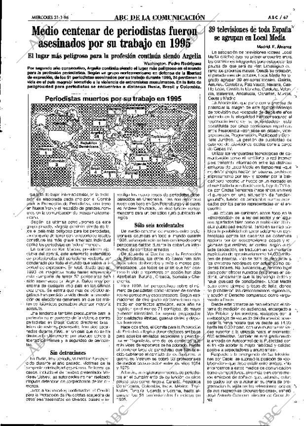 ABC MADRID 31-01-1996 página 67