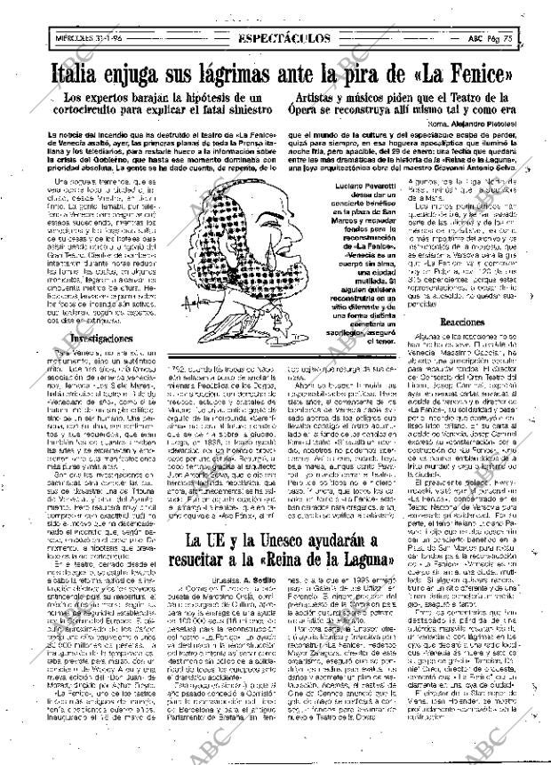 ABC MADRID 31-01-1996 página 75