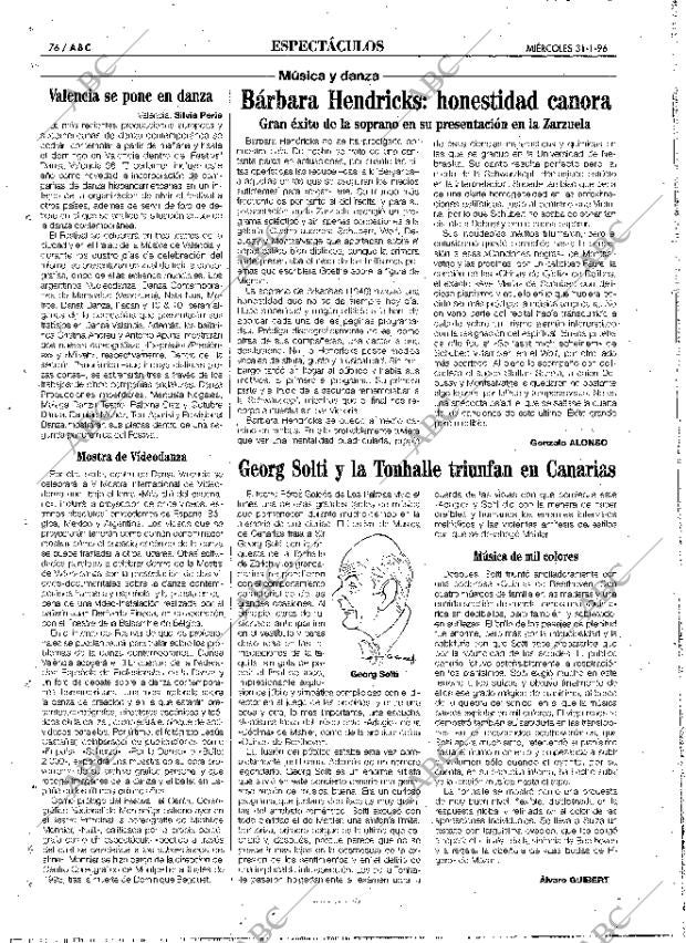 ABC MADRID 31-01-1996 página 76
