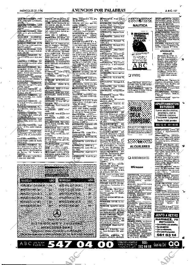 ABC MADRID 31-01-1996 página 87