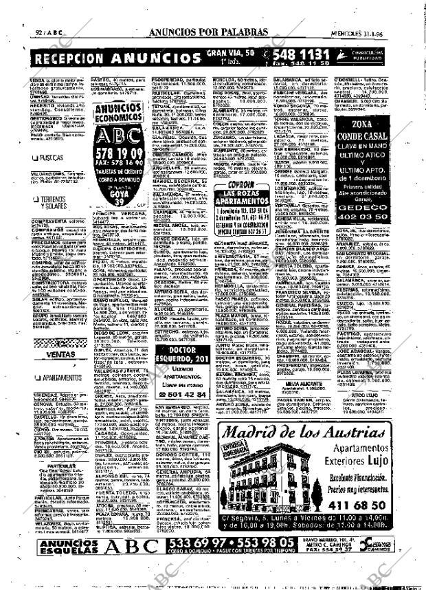 ABC MADRID 31-01-1996 página 92