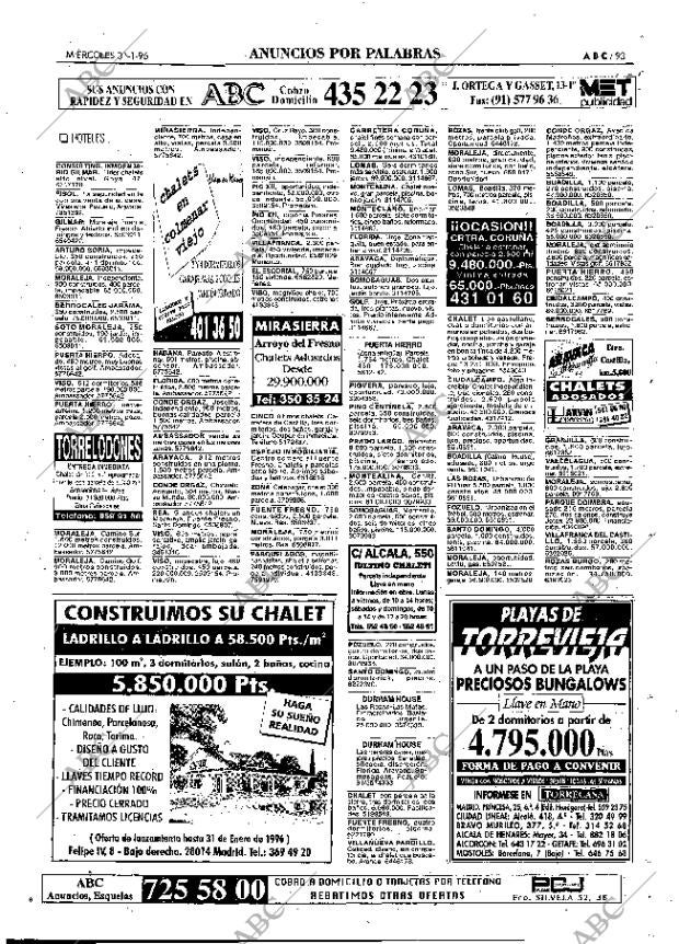 ABC MADRID 31-01-1996 página 93