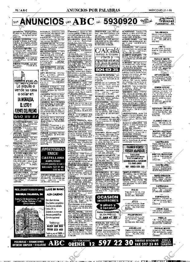 ABC MADRID 31-01-1996 página 98