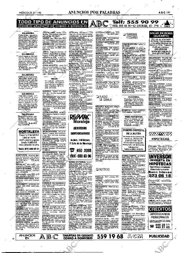 ABC MADRID 31-01-1996 página 99