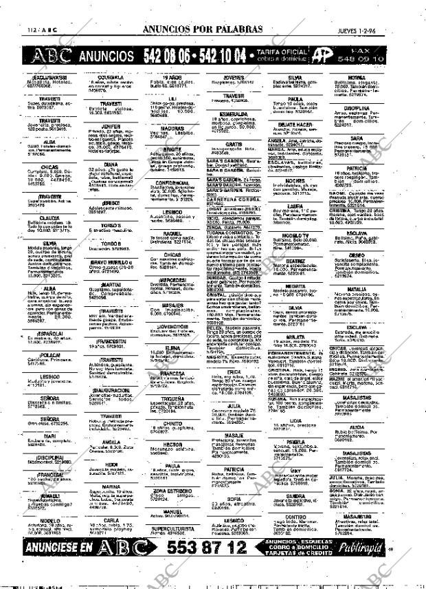 ABC MADRID 01-02-1996 página 112
