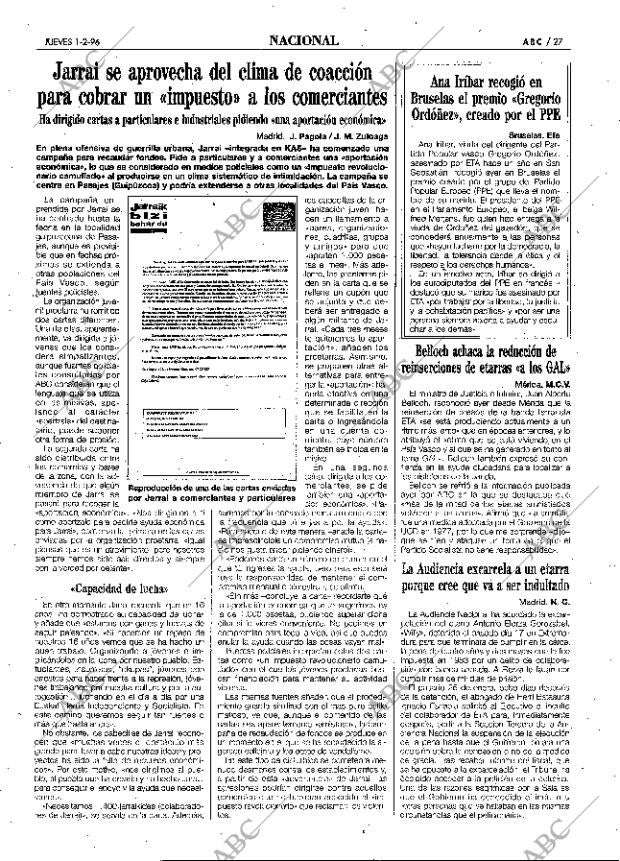ABC MADRID 01-02-1996 página 27