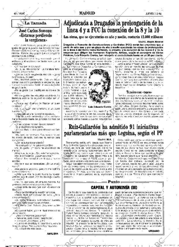 ABC MADRID 01-02-1996 página 62