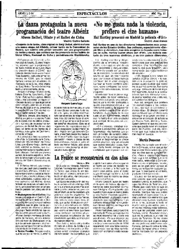 ABC MADRID 01-02-1996 página 81