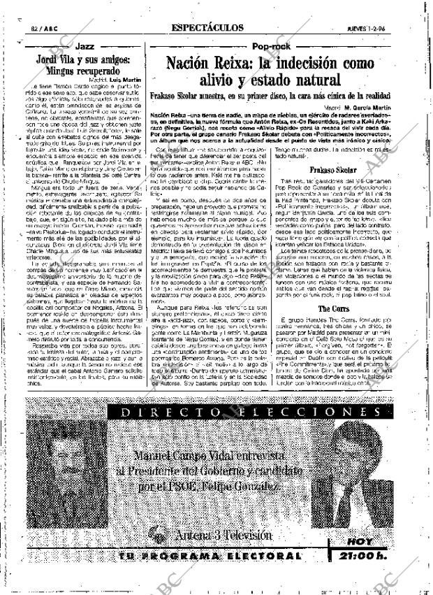 ABC MADRID 01-02-1996 página 82