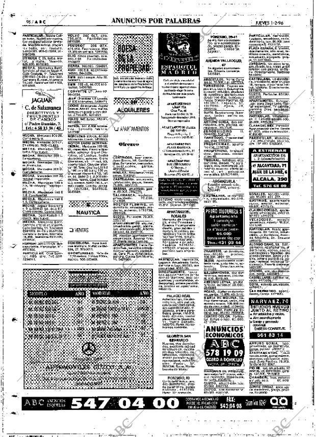 ABC MADRID 01-02-1996 página 96