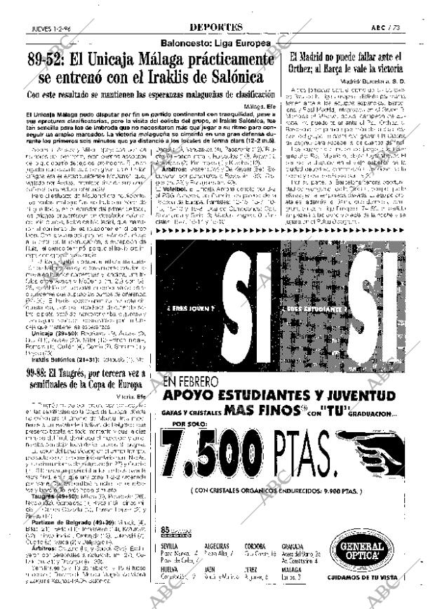 ABC SEVILLA 01-02-1996 página 73