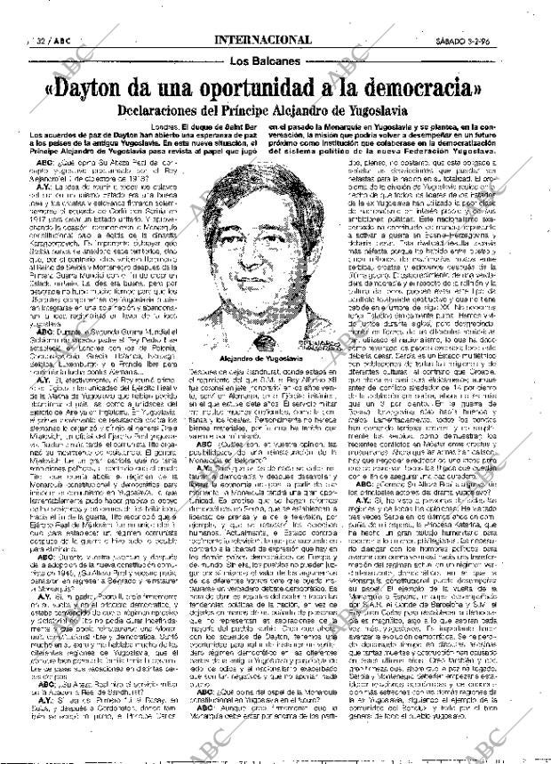 ABC MADRID 03-02-1996 página 32
