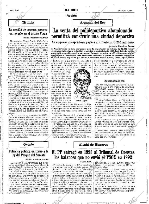 ABC MADRID 03-02-1996 página 66