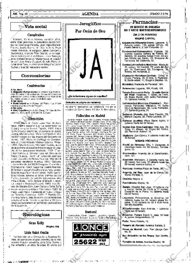 ABC MADRID 03-02-1996 página 68