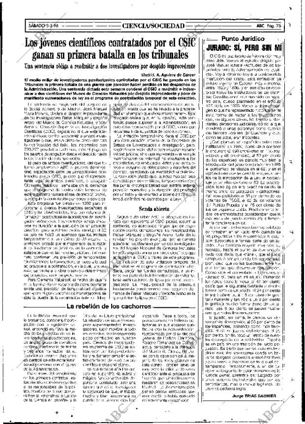 ABC MADRID 03-02-1996 página 75