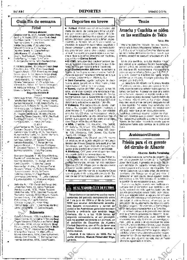 ABC MADRID 03-02-1996 página 84