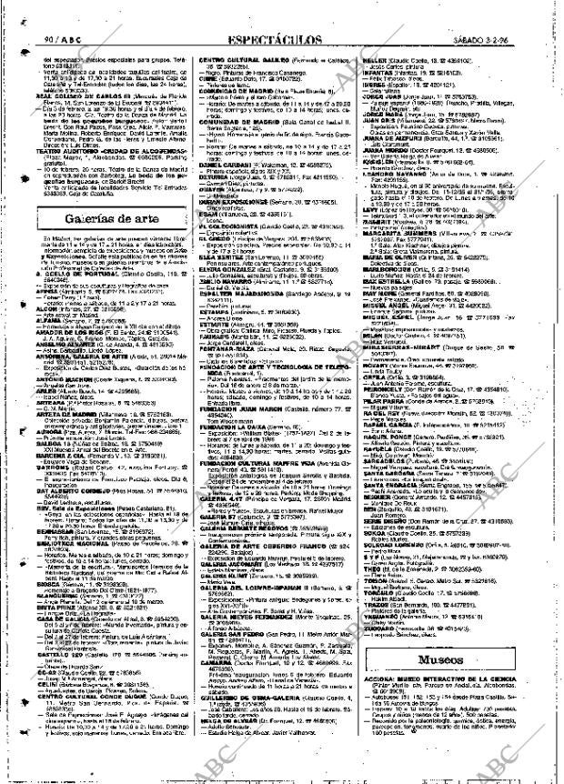 ABC MADRID 03-02-1996 página 90