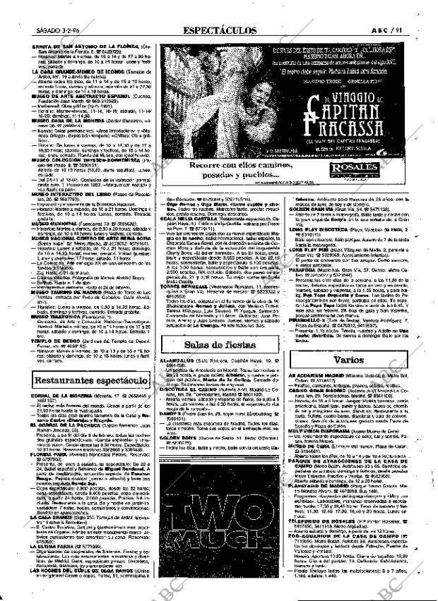 ABC MADRID 03-02-1996 página 91
