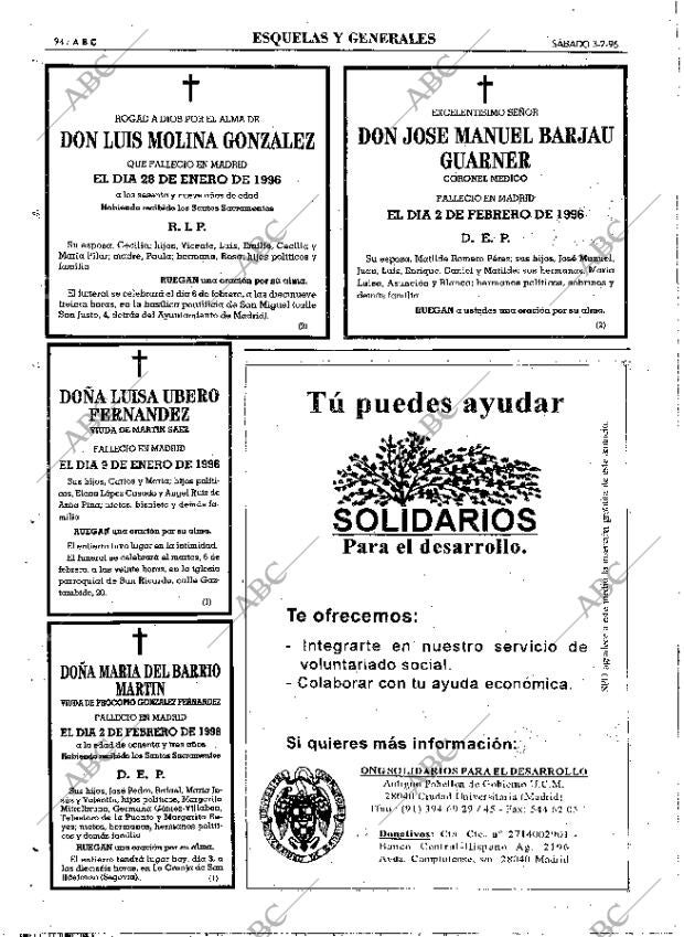 ABC MADRID 03-02-1996 página 94