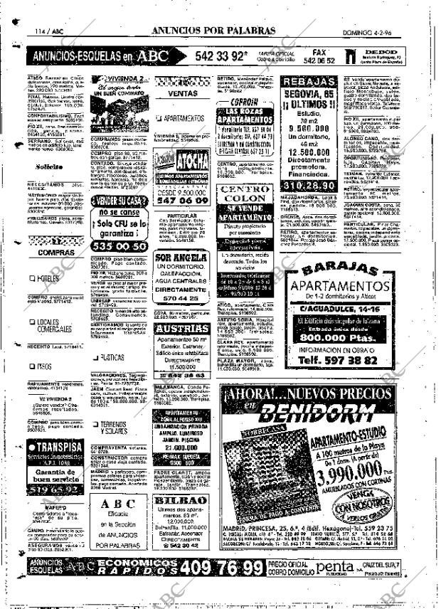 ABC MADRID 04-02-1996 página 114