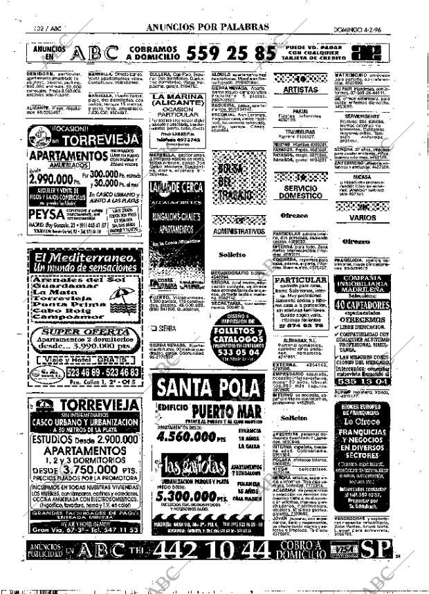 ABC MADRID 04-02-1996 página 132