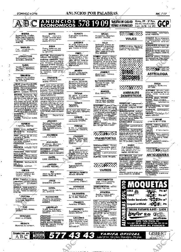 ABC MADRID 04-02-1996 página 137