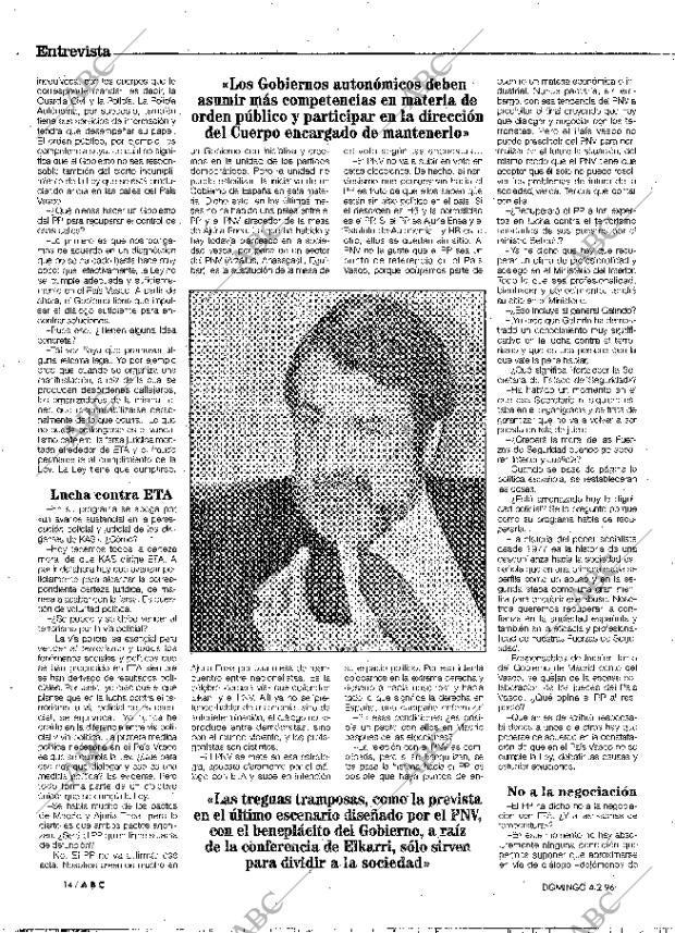 ABC MADRID 04-02-1996 página 14