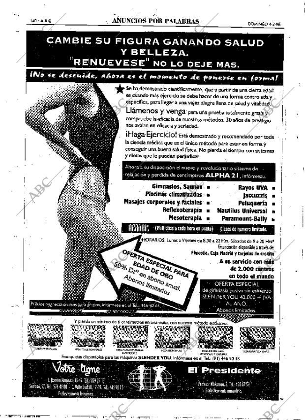 ABC MADRID 04-02-1996 página 140