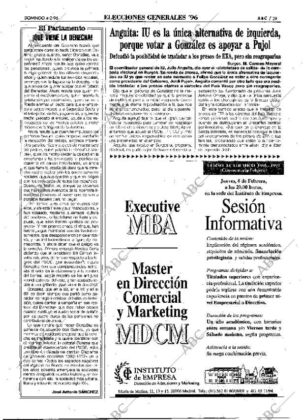 ABC MADRID 04-02-1996 página 29