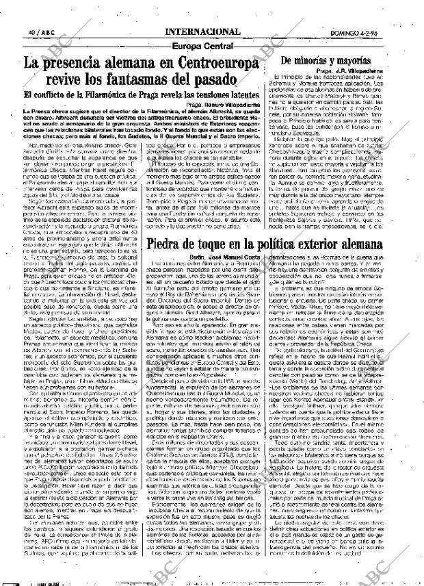 ABC MADRID 04-02-1996 página 40