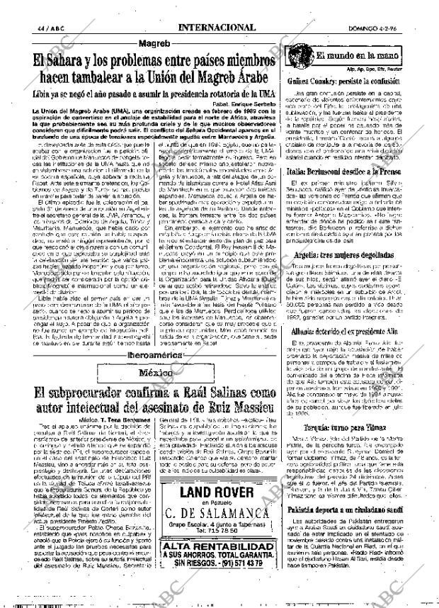 ABC MADRID 04-02-1996 página 44