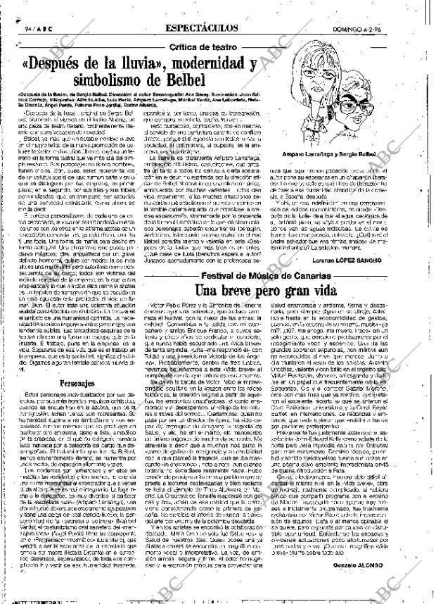 ABC MADRID 04-02-1996 página 94