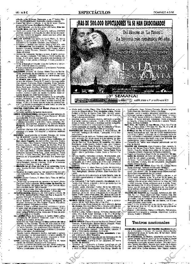 ABC MADRID 04-02-1996 página 98
