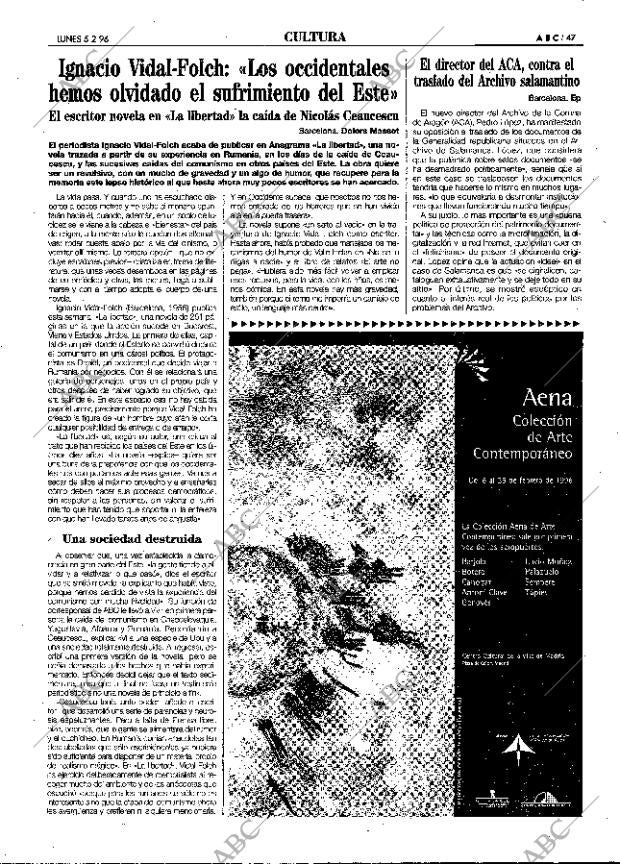 ABC MADRID 05-02-1996 página 47