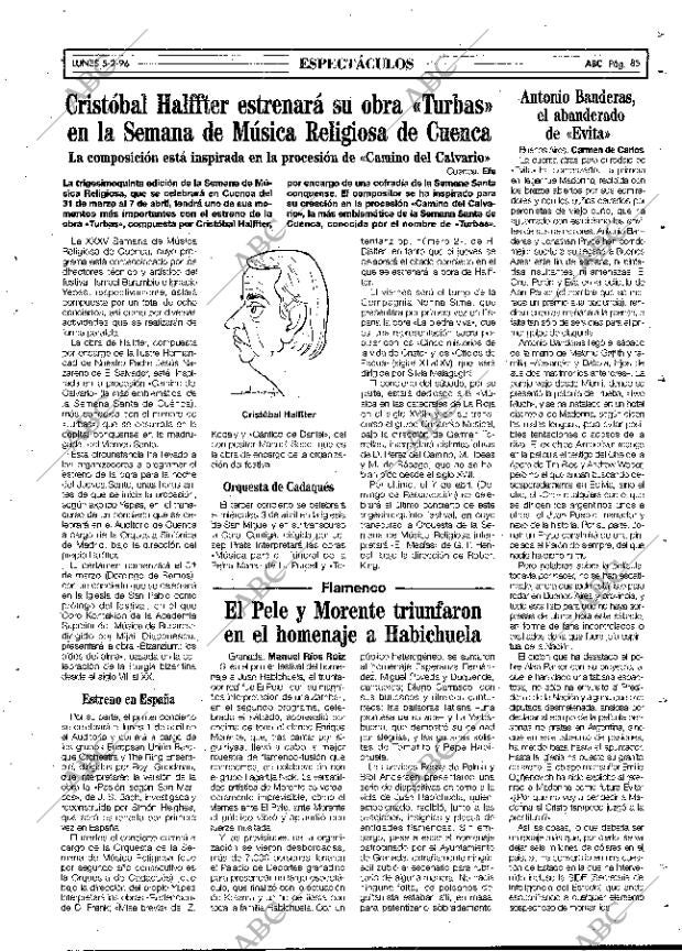 ABC MADRID 05-02-1996 página 85