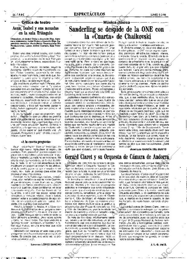 ABC MADRID 05-02-1996 página 86