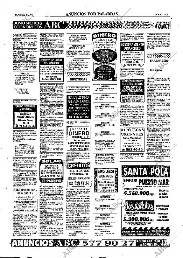 ABC MADRID 06-02-1996 página 101