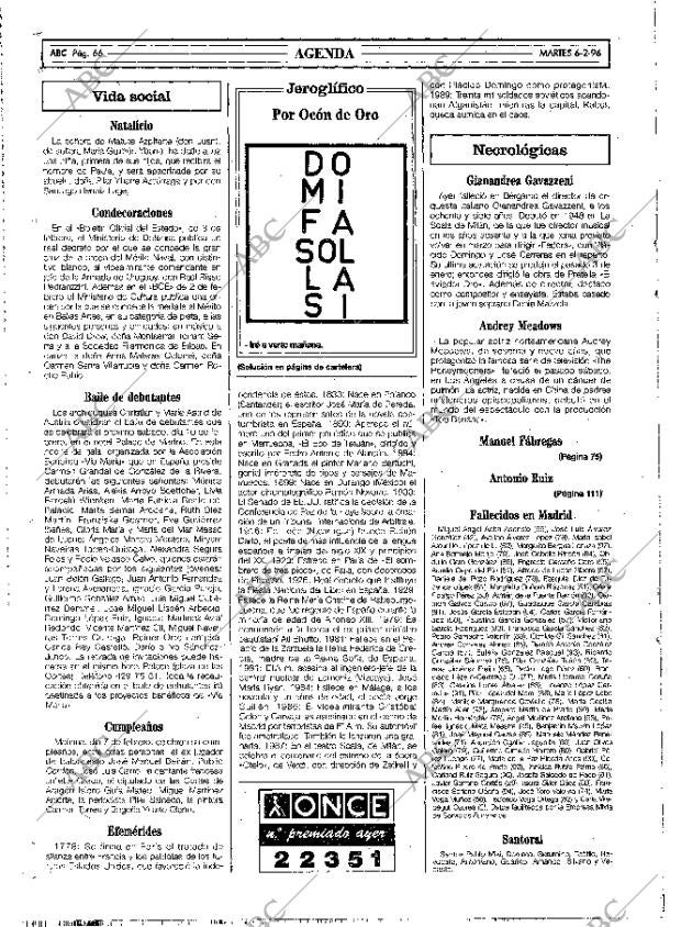 ABC MADRID 06-02-1996 página 66