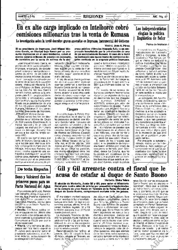 ABC MADRID 06-02-1996 página 67