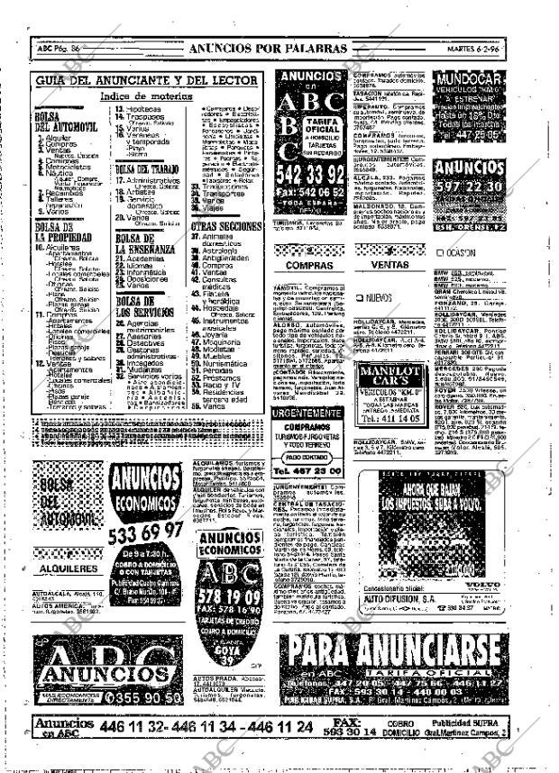 ABC MADRID 06-02-1996 página 86
