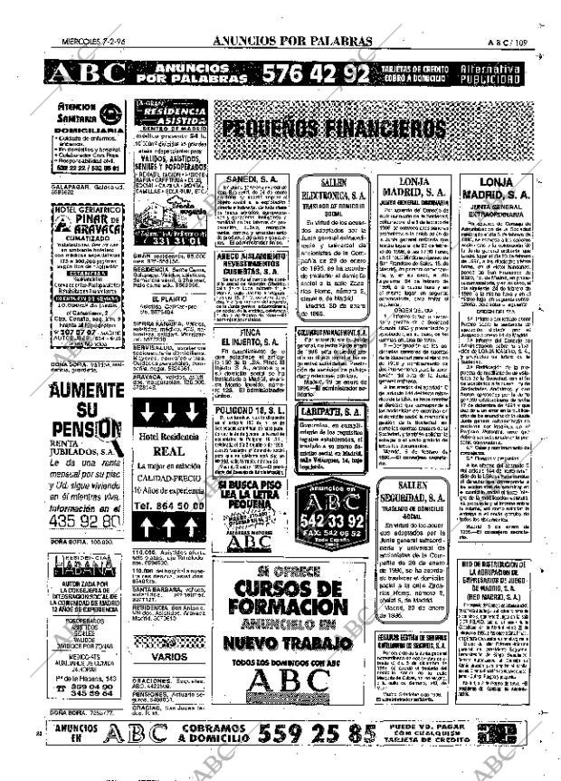 ABC MADRID 07-02-1996 página 109