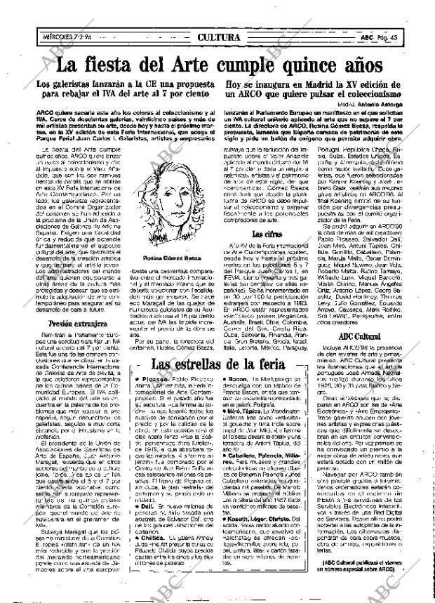 ABC MADRID 07-02-1996 página 45
