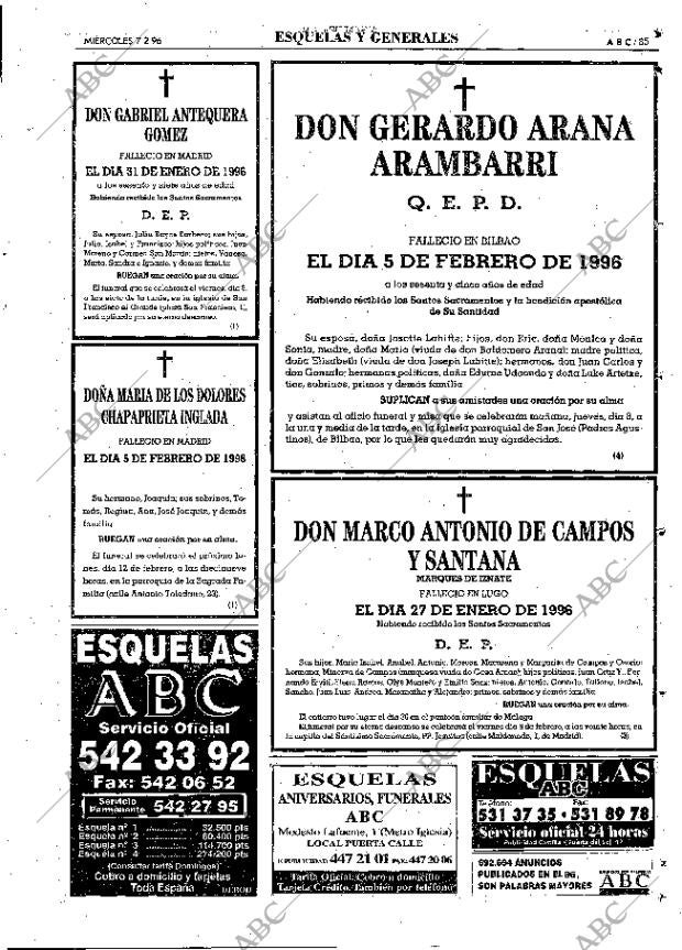 ABC MADRID 07-02-1996 página 85